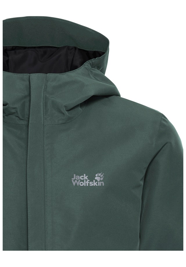 Jack Wolfskin Outdoorjacke »HAZE 2L JKT K« mit Kapuze für Kinder, mit TEXAPORE CORE Technologie, wasserdicht, winddicht