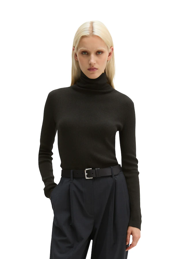 Marc O'Polo Rollkragenpullover slim aus Organic Cotton