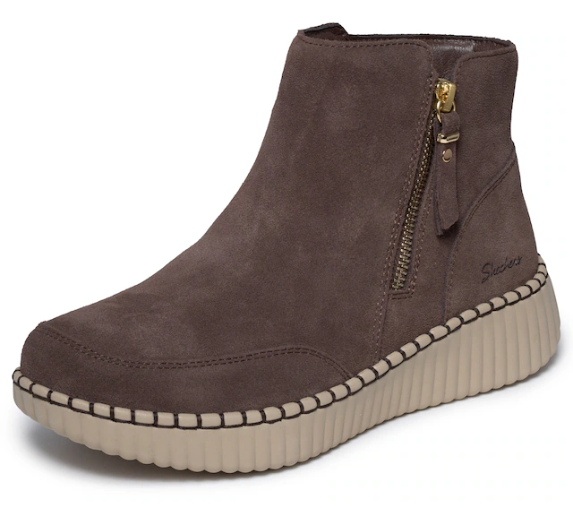 Skechers Winterboots »WILSHIRE BLVD-WEEKEND CRUSH« Reißverschluss-Boots mit modischer Rahmennaht