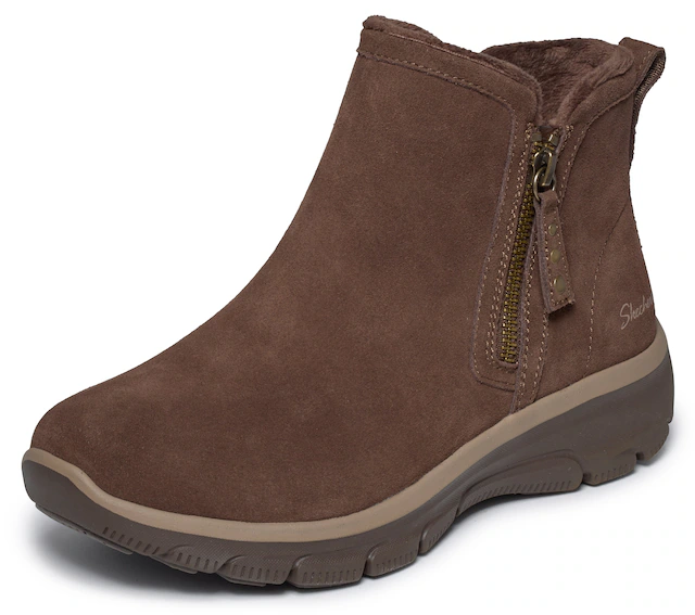 Skechers Winterboots »EASY GOING-« Stiefelette mit Reißverschluss und Air-Cooled Memory Foam