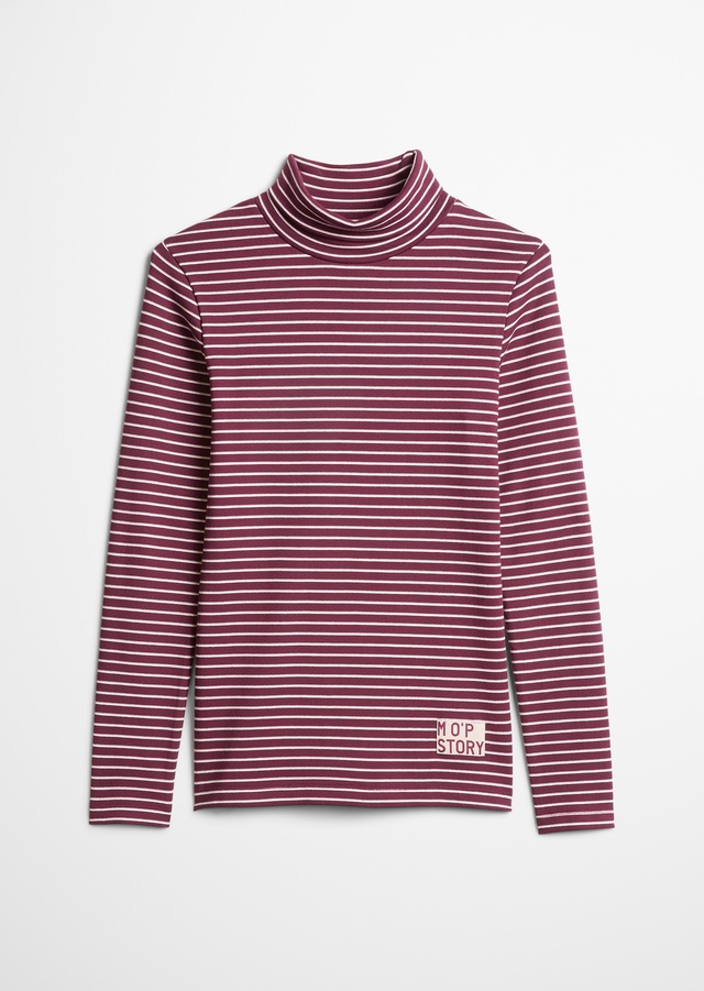 Marc O'Polo Rollkragenshirt geringelt, Rollkragen