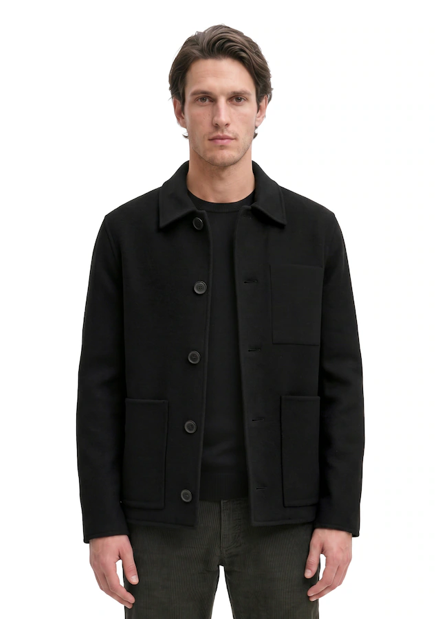 Marc O'Polo Wolljacke regular aus weichem Double Face Wool Blend