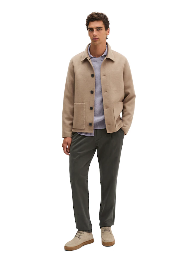 Marc O'Polo Wolljacke regular aus weichem Double Face Wool Blend