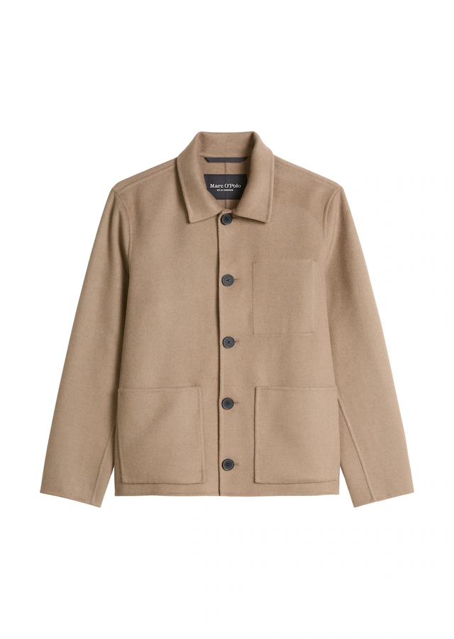 Marc O'Polo Wolljacke regular aus weichem Double Face Wool Blend