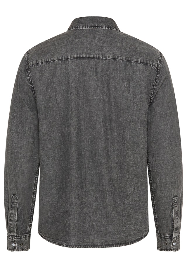 Bruno Banani Jeanshemd »schmal geschnitten« schmale Basic-Passform, aus Baumwolle in Denim-Jeans-Qualität