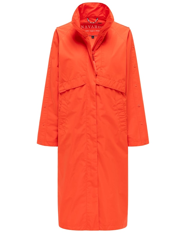 Navahoo Langmantel »Zenblüte 14« Modischer oversized Damen Parka mit krempelbaren Ärmeln
