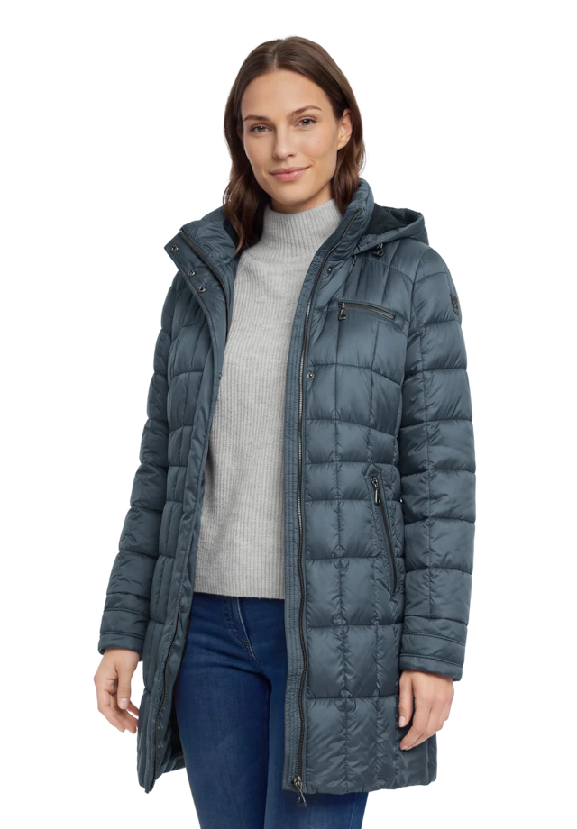 Gil Bret Steppmantel Winterjacke mit abnehmbarer Kapuze und Reißverschluss