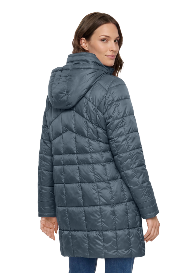 Gil Bret Steppmantel Winterjacke mit abnehmbarer Kapuze und Reißverschluss