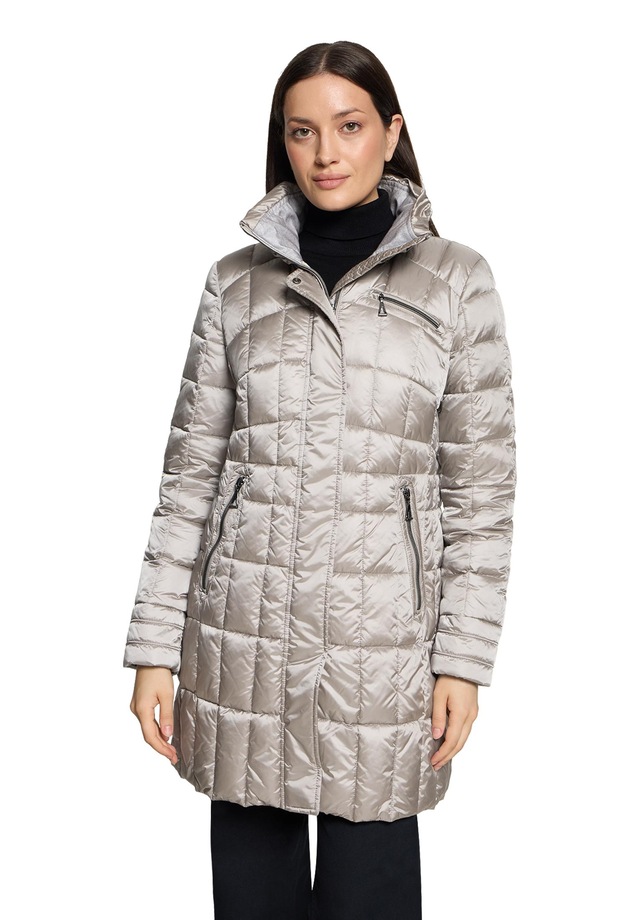 Gil Bret Steppmantel Winterjacke mit abnehmbarer Kapuze und Reißverschluss
