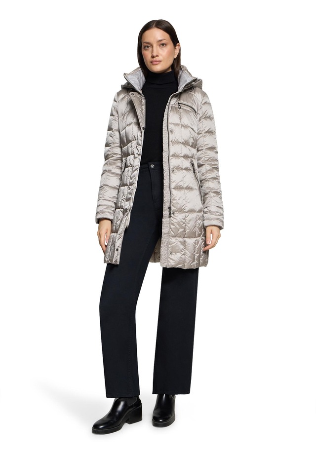 Gil Bret Steppmantel Winterjacke mit abnehmbarer Kapuze und Reißverschluss