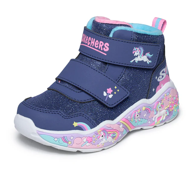 Skechers Winterstiefel »PLAY SCENE« Klettstiefel, Winterboots mit Warmfutter, Größenschablone zum Download