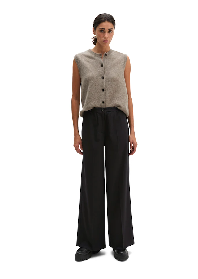 Marc O'Polo Stoffhose »MARGO WIDE« in Woll-Optik, Wide Fit