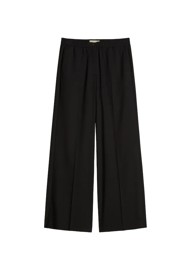 Marc O'Polo Stoffhose »MARGO WIDE« in Woll-Optik, Wide Fit