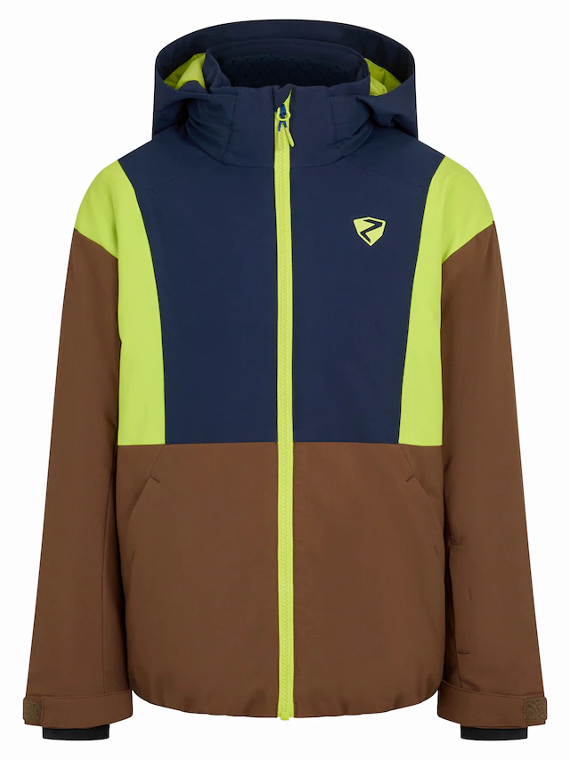 Ziener Skijacke »ABBE-Z AQUASHIELD® JUNIOR« wasser- u. winddicht, atmungsaktiv, warm, reflektierende Elemente