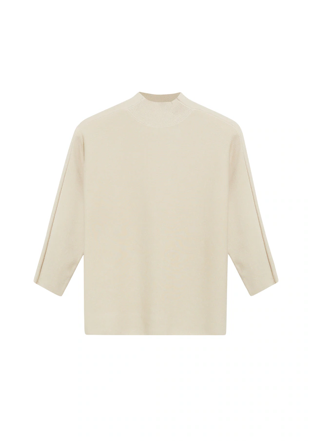 Comma Stehkragenpullover 3/4 Ärmel, Viskosemix