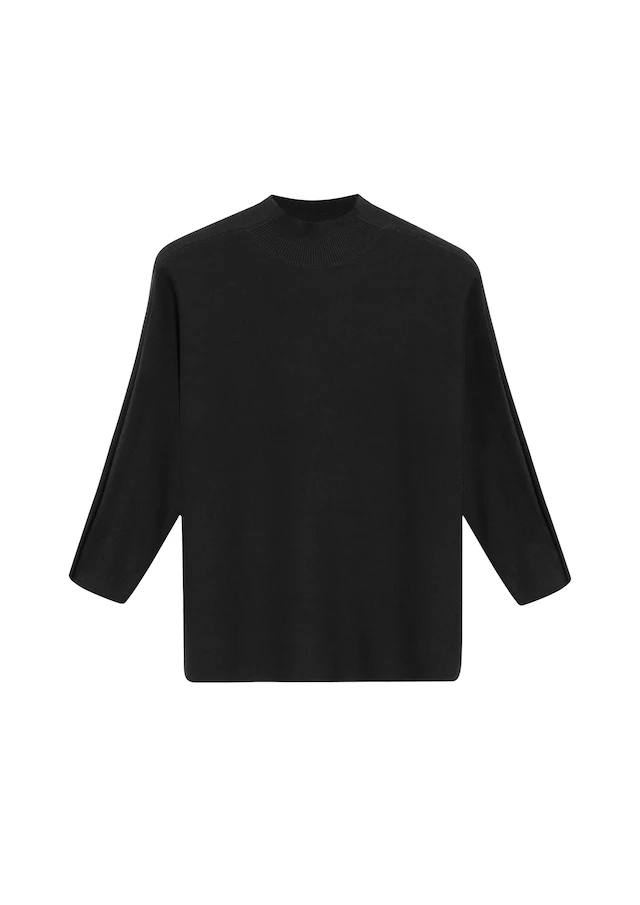 Comma Stehkragenpullover 3/4 Ärmel, Viskosemix