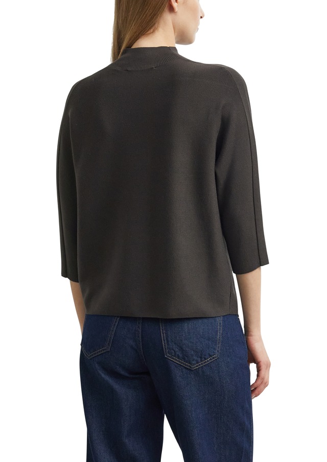 Comma Stehkragenpullover 3/4 Ärmel, Viskosemix
