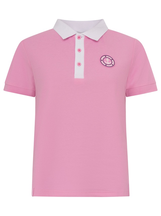 Zwillingsherz Poloshirt »Maritim« kontrastierende Polokragen mit Knopfleiste, Brustlogo mit Anker