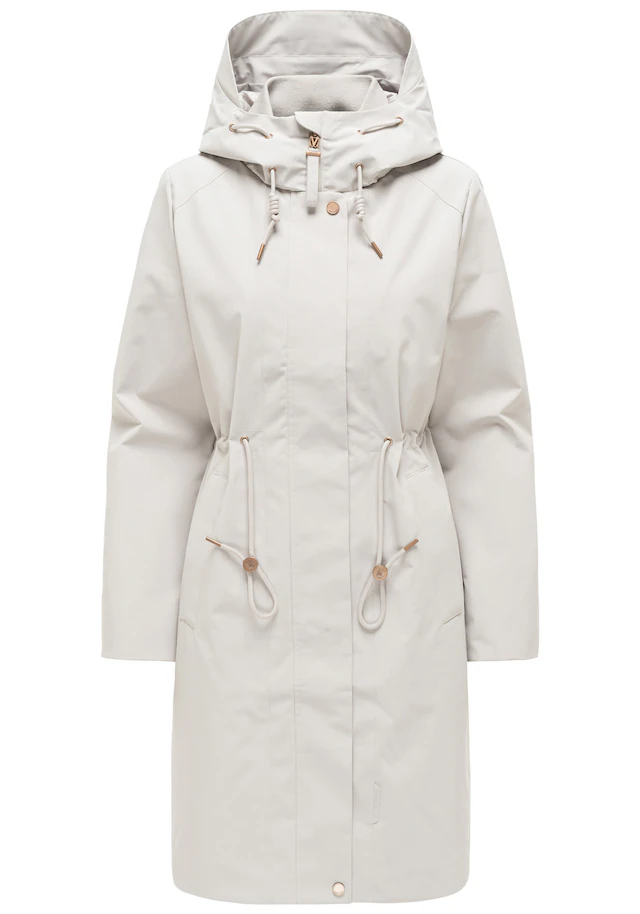 Marikoo Outdoorjacke »Zilandaa« Moderner Outdoorparka mit Kapuze und Kordelzug