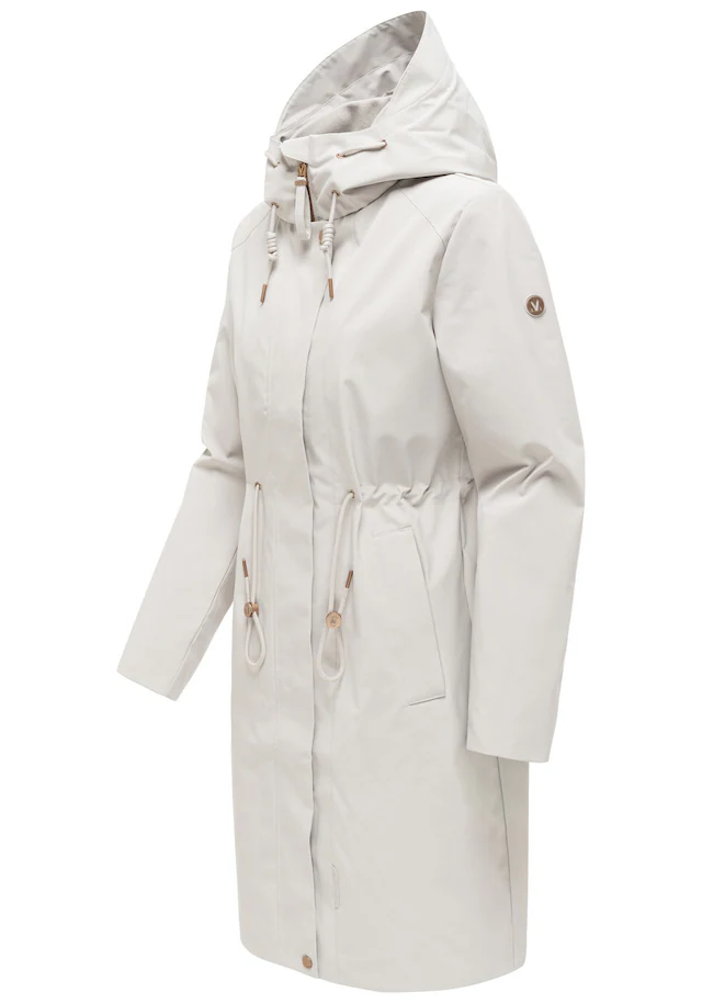 Marikoo Outdoorjacke »Zilandaa« Moderner Outdoorparka mit Kapuze und Kordelzug