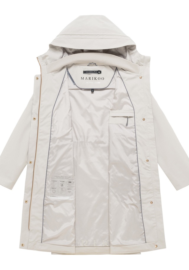 Marikoo Outdoorjacke »Zilandaa« Moderner Outdoorparka mit Kapuze und Kordelzug