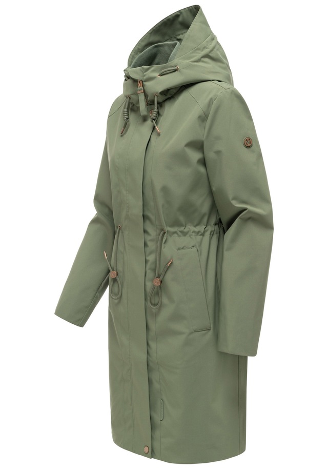 Marikoo Outdoorjacke »Zilandaa« Moderner Outdoorparka mit Kapuze und Kordelzug