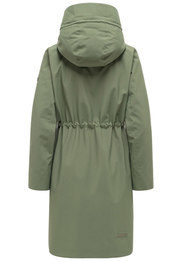 Marikoo Outdoorjacke »Zilandaa« Moderner Outdoorparka mit Kapuze und Kordelzug