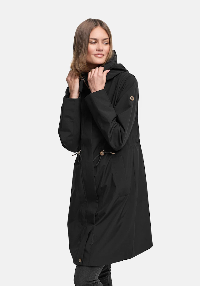 Marikoo Outdoorjacke »Zilandaa« Moderner Outdoorparka mit Kapuze und Kordelzug