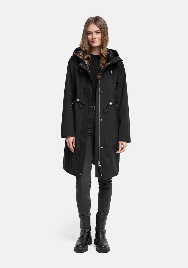 Marikoo Outdoorjacke »Zilandaa« Moderner Outdoorparka mit Kapuze und Kordelzug