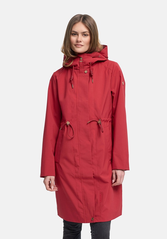 Marikoo Outdoorjacke »Zilandaa« Moderner Outdoorparka mit Kapuze und Kordelzug