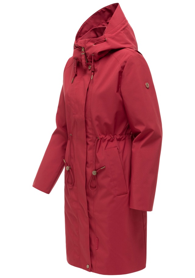 Marikoo Outdoorjacke »Zilandaa« Moderner Outdoorparka mit Kapuze und Kordelzug