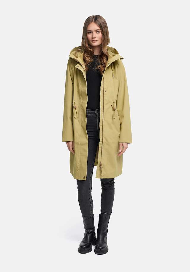 Marikoo Outdoorjacke »Zilandaa« Moderner Outdoorparka mit Kapuze und Kordelzug