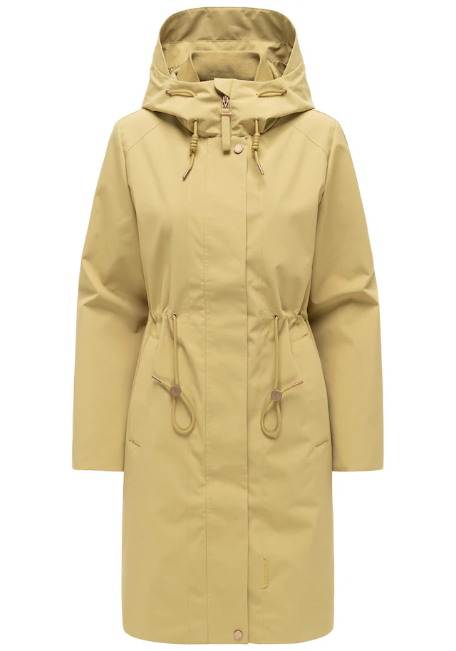 Marikoo Outdoorjacke »Zilandaa« Moderner Outdoorparka mit Kapuze und Kordelzug