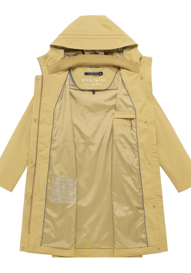 Marikoo Outdoorjacke »Zilandaa« Moderner Outdoorparka mit Kapuze und Kordelzug