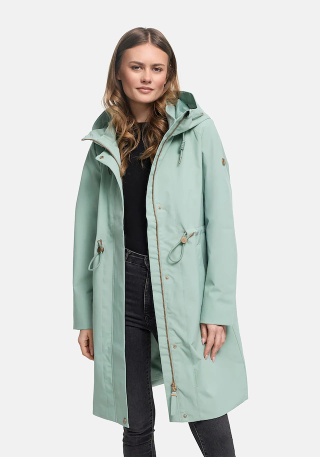 Marikoo Outdoorjacke »Zilandaa« Moderner Outdoorparka mit Kapuze und Kordelzug