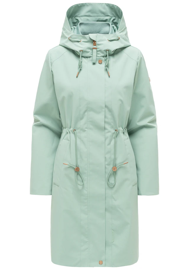 Marikoo Outdoorjacke »Zilandaa« Moderner Outdoorparka mit Kapuze und Kordelzug