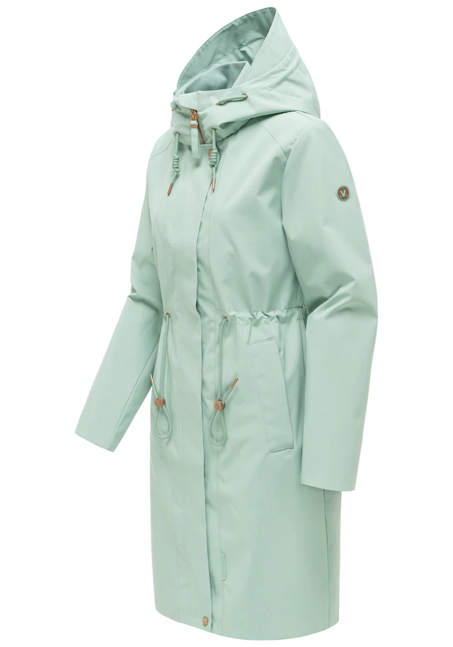 Marikoo Outdoorjacke »Zilandaa« Moderner Outdoorparka mit Kapuze und Kordelzug
