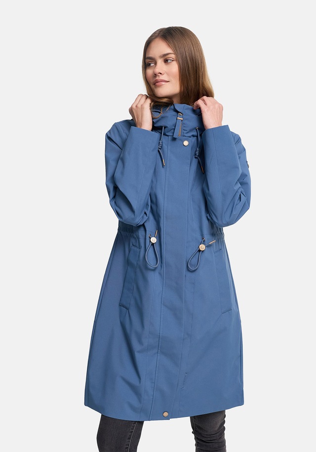 Marikoo Outdoorjacke »Zilandaa« Moderner Outdoorparka mit Kapuze und Kordelzug