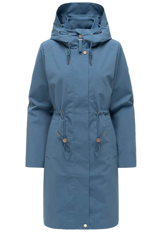 Marikoo Outdoorjacke »Zilandaa« Moderner Outdoorparka mit Kapuze und Kordelzug