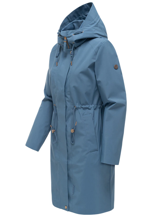 Marikoo Outdoorjacke »Zilandaa« Moderner Outdoorparka mit Kapuze und Kordelzug