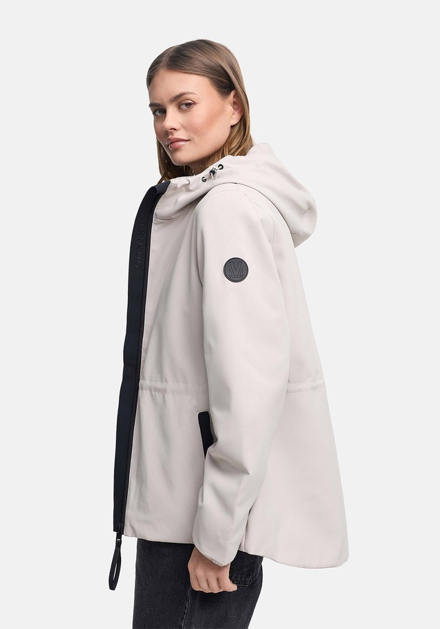 Marikoo Outdoorjacke »Katzilein« Leichte Übergangsjacke mit Kapuze und Kordelzug