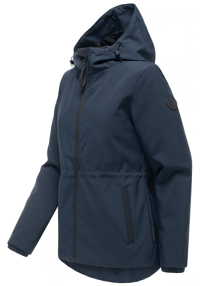 Marikoo Outdoorjacke »Katzilein« Leichte Übergangsjacke mit Kapuze und Kordelzug