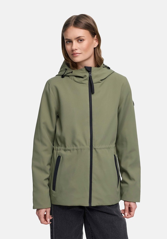Marikoo Outdoorjacke »Katzilein« Leichte Übergangsjacke mit Kapuze und Kordelzug