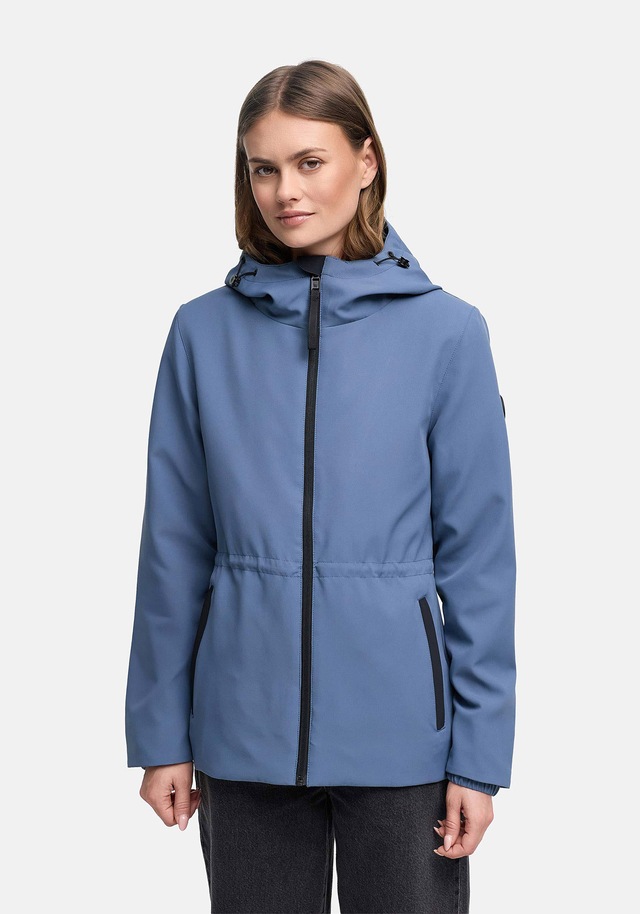 Marikoo Outdoorjacke »Katzilein« Leichte Übergangsjacke mit Kapuze und Kordelzug