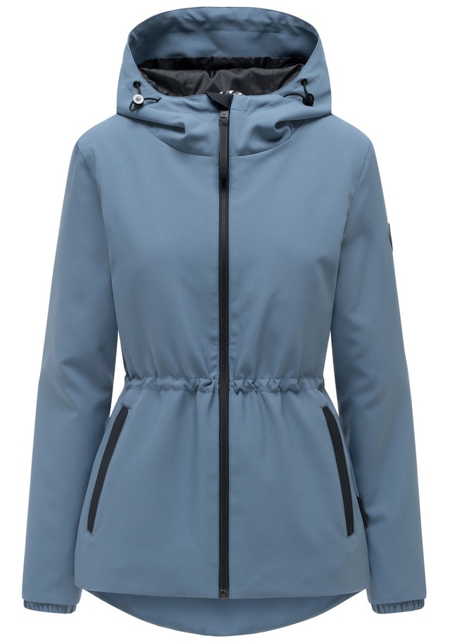 Marikoo Outdoorjacke »Katzilein« Leichte Übergangsjacke mit Kapuze und Kordelzug