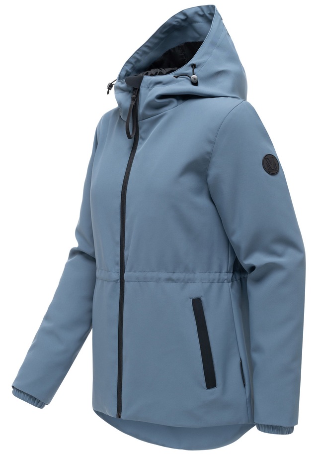 Marikoo Outdoorjacke »Katzilein« Leichte Übergangsjacke mit Kapuze und Kordelzug