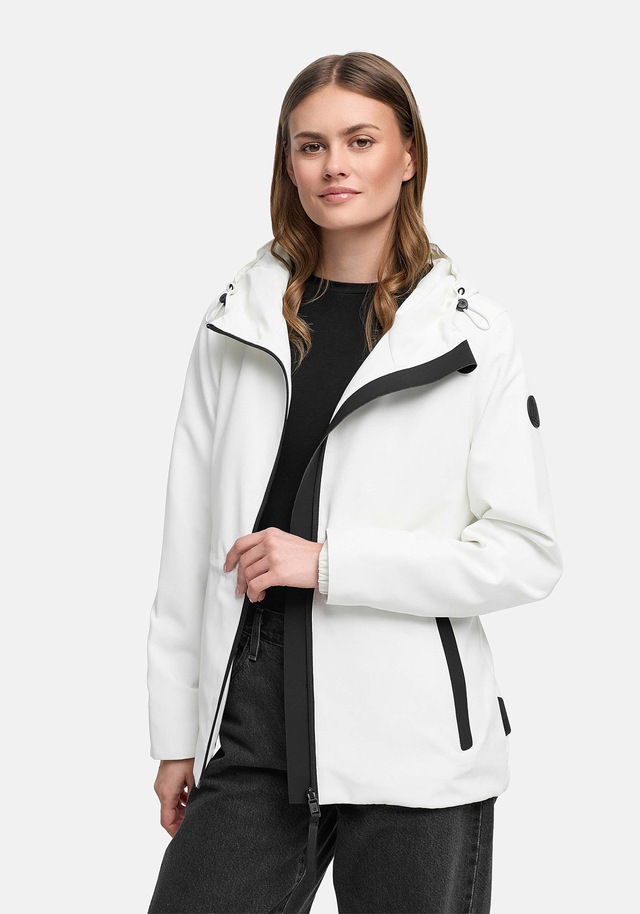 Marikoo Outdoorjacke »Katzilein« Leichte Übergangsjacke mit Kapuze und Kordelzug