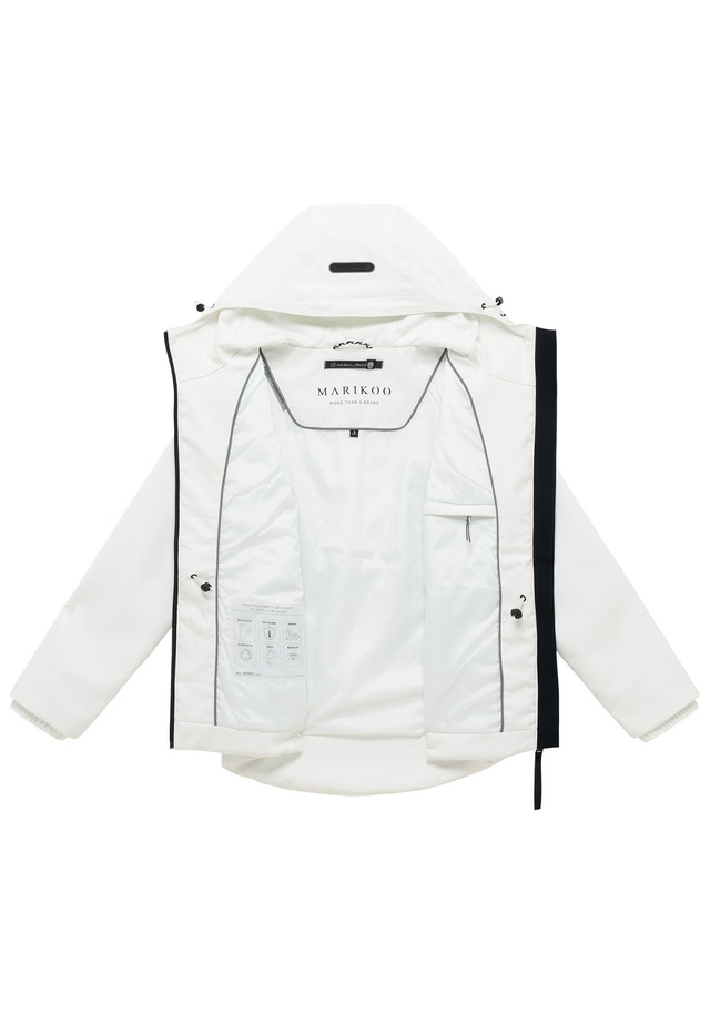 Marikoo Outdoorjacke »Katzilein« Leichte Übergangsjacke mit Kapuze und Kordelzug