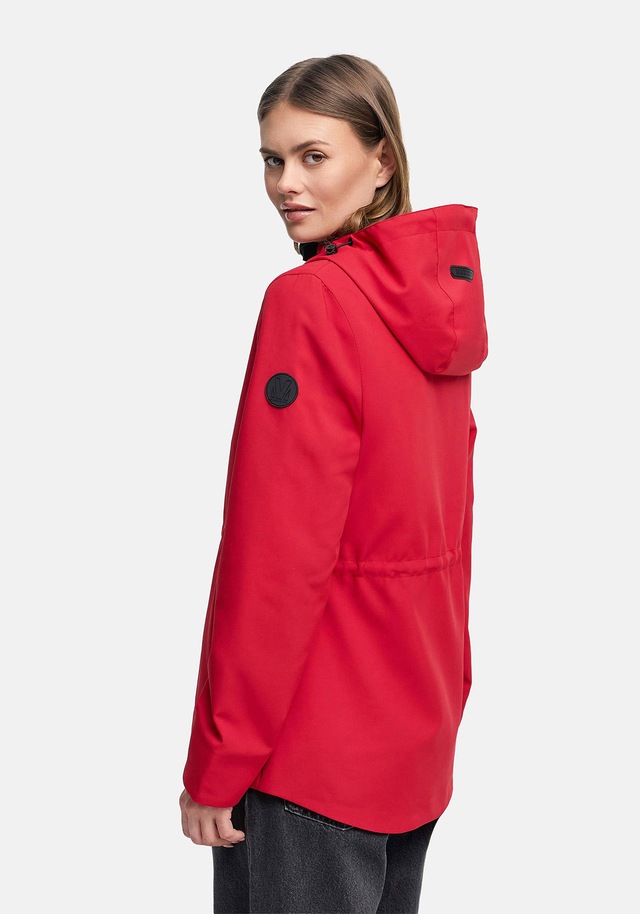 Marikoo Outdoorjacke »Katzilein« Leichte Übergangsjacke mit Kapuze und Kordelzug