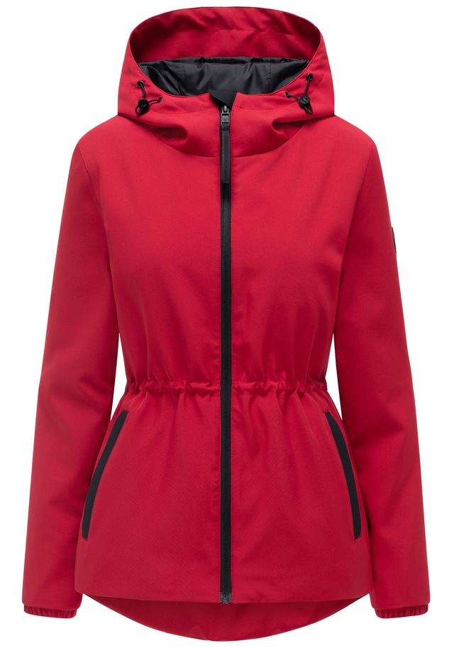 Marikoo Outdoorjacke »Katzilein« Leichte Übergangsjacke mit Kapuze und Kordelzug